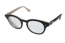 Load image into Gallery viewer, CHROME HEARTS クロムハーツ BABY-A 度入りメガネ アイウェア 48□22 145 CHプラス ダガー装飾 ブラック 美品 中古 4b008513