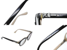 Load image into Gallery viewer, CHROME HEARTS クロムハーツ BABY-A 度入りメガネ アイウェア 48□22 145 CHプラス ダガー装飾 ブラック 美品 中古 4b008513