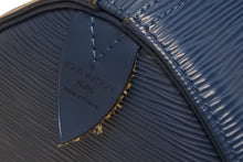画像をギャラリービューアに読み込む, LOUIS VUITTON ルイヴィトン スピーディ30 エピ ハンドバッグ ボストンバッグ M43005 PVC レザー ブルー ゴールド金具 美品 中古 4b008518