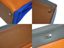 Load image into Gallery viewer, HERMES エルメス KELLY ケリー35 アルルカン ハンドバッグ トリヨンクレマンス シルバー金具 □P刻印 美品 中古 4b008541