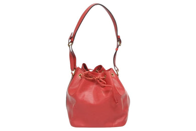 LOUIS VUITTON ルイヴィトン プチノエ ショルダーバッグ M44107 レッド エピレザー ゴールド金具 良品 中古 4b008563