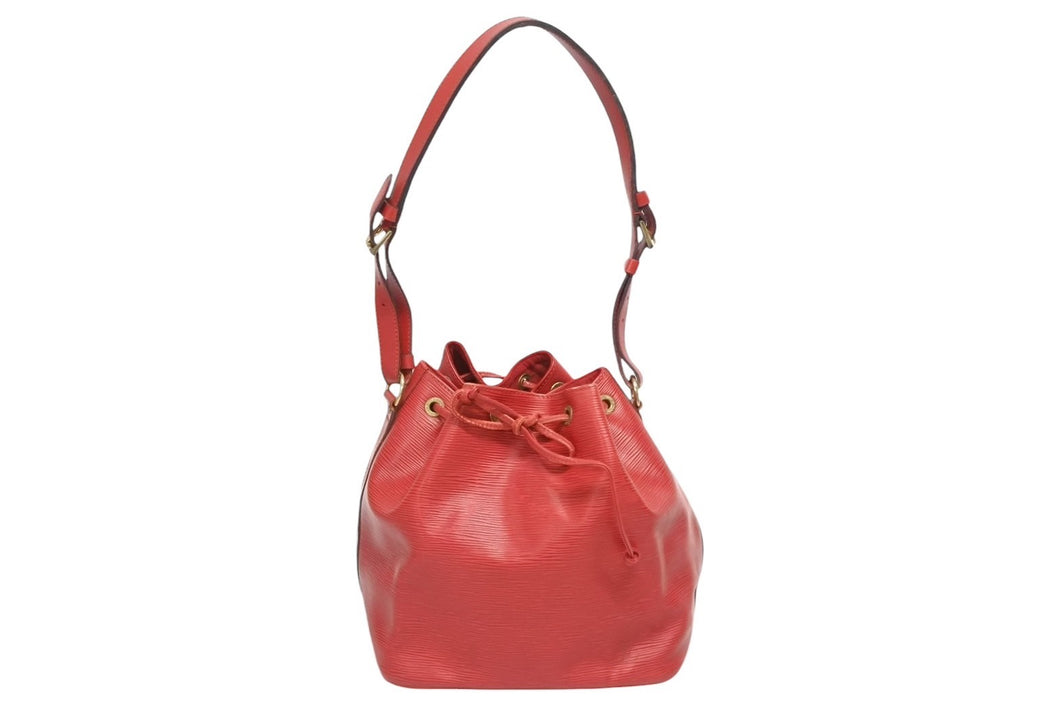 LOUIS VUITTON ルイヴィトン プチノエ ショルダーバッグ M44107 レッド エピレザー ゴールド金具 良品 中古 4b008563