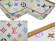 画像をギャラリービューアに読み込む, LOUIS VUITTON ルイヴィトン ポシェット アクセソワール アクセサリーポーチ M92649 ホワイト マルチカラー 村上隆 美品 中古 4b008574