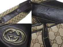 画像をギャラリービューアに読み込む, 極美品 GUCCI グッチ ニューブリット GGキャンバス ハンドバッグ 169971 ベージュ ブラウン ゴールド金具 中古 4b008579