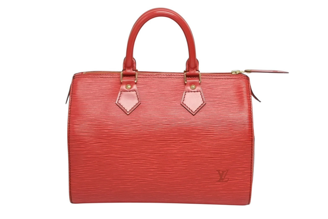 LOUIS VUITTON ルイヴィトン スピーディ25 ハンドバッグ エピレザー M43017 カスティリアンレッド 美品 中古 4b008583