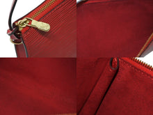 画像をギャラリービューアに読み込む, 極美品 LOUIS VUITTON ルイヴィトン ポシェット アクセソワール アクセサリーポーチ M52947 エピ レザー レッド ゴールド金具 中古 4b008589