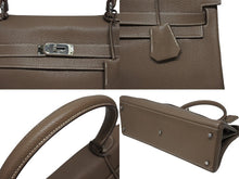 Load image into Gallery viewer, HERMES エルメス SHOULDER KELLY ショルダーケリー ショルダーバッグ トリヨンクレマンス エトゥープ シルバー金具 □M刻印 美品 中古 4b008627