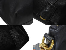Load image into Gallery viewer, 極美品 PRADA プラダ ヴィテロダイノ 2WAY ハンドバッグ 1BA111 ブラック レザー ゴールド金具 中古 4b008637