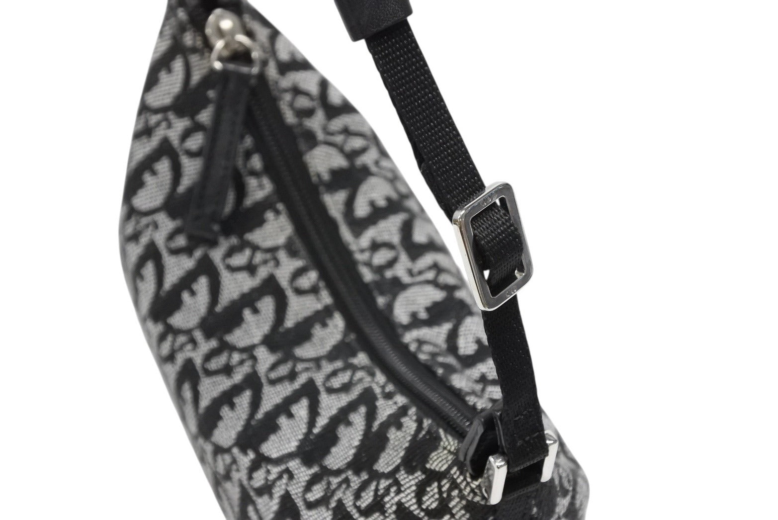 【美品】クリスチャンディオール トロッター ロゴ金具 ワンショルダーバッグ Christian Dior クリスチャンディオール トロッター ワン