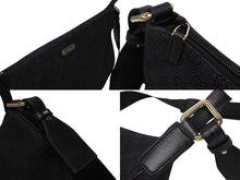 画像をギャラリービューアに読み込む, 極美品 GUCCI グッチ ワンショルダーバッグ 190628 レザー GGキャンバス ブラック シルバー金具 中古 4b008674