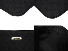 画像をギャラリービューアに読み込む, 極美品 GUCCI グッチ ワンショルダーバッグ 190628 レザー GGキャンバス ブラック シルバー金具 中古 4b008674