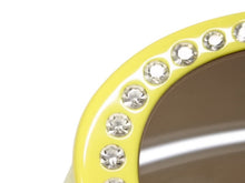 Load image into Gallery viewer, 極美品 CHANEL シャネル オーバル サングラス アイウェア 05256 30858 ココマーク ラインストーン イエロー 中古 4b008682