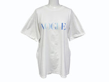 Load image into Gallery viewer, 極美品 VINTAGE ヴィンテージ 90&#39;s VOGUE MAGAZINE ヴォーグ マガジン 半袖Tシャツ サイズL ホワイト ブルー 中古 4b008692