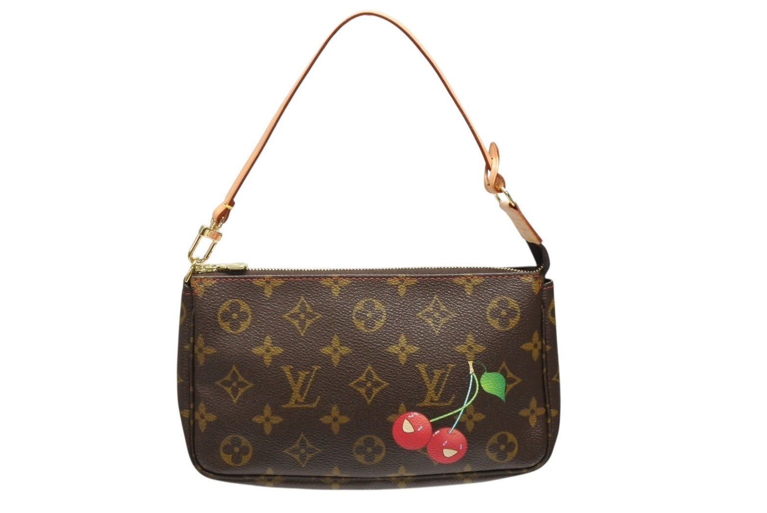 ルイヴィトン モノグラムチェリー　ポシェットアクセソワール ポーチ 極美品 LOUIS VUITTON ルイヴィトン モノグラム チェリー