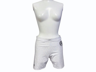 新品未使用 CHROME HEARTS クロムハーツ SHORT W STAGE FIVE BIKE バイカーショーツ ショートパンツ サイズM CHプラス総柄 中古 4b008714