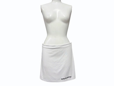 新品未使用 CHROME HEARTS クロムハーツ GRP Y NOT SKIRT W BAD SEED MINI Yノット ミニスカート サイズM ホワイト ダガー刺繍 中古 4b008715