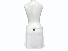 Load image into Gallery viewer, 新品未使用 CHROME HEARTS クロムハーツ GRP Y NOT SKIRT W BAD SEED MINI Yノット ミニスカート サイズM ホワイト ダガー刺繍 中古 4b008715