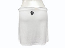 Load image into Gallery viewer, 新品未使用 CHROME HEARTS クロムハーツ GRP Y NOT SKIRT W BAD SEED MINI Yノット ミニスカート サイズM ホワイト ダガー刺繍 中古 4b008715