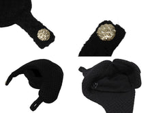 画像をギャラリービューアに読み込む, 新品未使用 CHANEL シャネル CHAPKA HAT チャプカハット トラッパーハット AAB464 ココマーク カシミヤ シルク ブラック 中古 4b008720