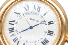 画像をギャラリービューアに読み込む, CARTIER カルティエ DIABOLO ディアボロ 置き時計 テーブルクロック 6606 重量約201.2g ケース61mm クォーツ シルバー文字盤 美品 中古 4b008722