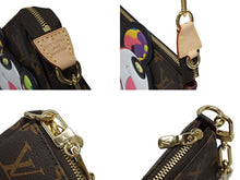 画像をギャラリービューアに読み込む, 新品同様 LOUIS VUITTON ルイヴィトン LV×TM モノグラムパンダ ポシェットアクセソワール M13440 村上隆 ポーチ ブラウン 中古 4b008737
