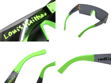 Load image into Gallery viewer, 極美品 LOUIS VUITTON ルイヴィトン LVグラフィティ マスク サングラス Z0242U ブラック グリーン スティーブン スプラウス 中古 4b008747