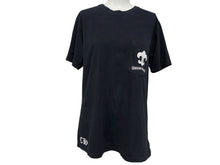 Load image into Gallery viewer, CHROME HEARTS クロムハーツ 半袖Tシャツ サイズM BSフレア スクロールラベルロゴ プリント ブラック 美品 中古 4b008749