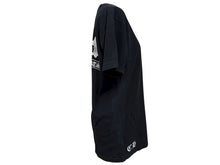 Load image into Gallery viewer, CHROME HEARTS クロムハーツ 半袖Tシャツ サイズM BSフレア スクロールラベルロゴ プリント ブラック 美品 中古 4b008749