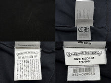 Load image into Gallery viewer, CHROME HEARTS クロムハーツ 半袖Tシャツ サイズM BSフレア スクロールラベルロゴ プリント ブラック 美品 中古 4b008749