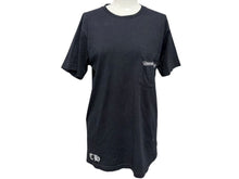 Load image into Gallery viewer, CHROME HEARTS クロムハーツ 半袖Tシャツ サイズS フレアニー スクロールラベルロゴ プリント ブラック 良品 中古 4b008750