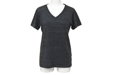 Load image into Gallery viewer, 極美品 CHROME HEARTS クロムハーツ BSフレア 半袖VネックTシャツ サイズS チャコール ポリエステル コットン レーヨン 中古 4b008752