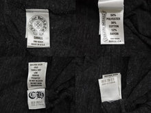 Load image into Gallery viewer, 極美品 CHROME HEARTS クロムハーツ BSフレア 半袖VネックTシャツ サイズS チャコール ポリエステル コットン レーヨン 中古 4b008752