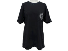 Load image into Gallery viewer, CHROME HEARTS クロムハーツ ホノルル限定 半袖Tシャツ サイズM ホースシュー CHプラス プリント ブラック ホワイト 美品 中古 4b008754