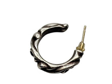 画像をギャラリービューアに読み込む, CHROME HEARTS クロムハーツ HOOPSCROOL スクロールフープ ピアス 片耳 97刻印 シルバー925 重量約3.8g 美品 中古 4b008758