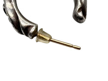 画像をギャラリービューアに読み込む, CHROME HEARTS クロムハーツ HOOPSCROOL スクロールフープ ピアス 片耳 97刻印 シルバー925 重量約3.8g 美品 中古 4b008758