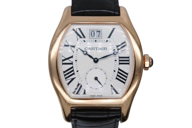 CARTIER カルティエ トーチュ XL ラージデイト&スモールセコンド W1556234 腕時計 手巻き 美品 中古 4b008760