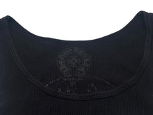 Load image into Gallery viewer, CHROME HEARTS クロムハーツ タンクトップ ノースリーブ サイズM FUCK YOU ホースシュー プリント ブラック 美品 中古 4b008763