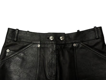 Load image into Gallery viewer, Christian Dior クリスチャンディオール ガリアーノ期 アーカイブ ユーティリティレザースカート ブラック 美品 中古 4b008781