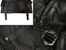 Load image into Gallery viewer, Christian Dior クリスチャンディオール ガリアーノ期 アーカイブ ユーティリティレザースカート ブラック 美品 中古 4b008781