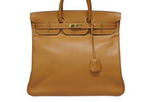 Load image into Gallery viewer, 極美品 HERMES エルメス Haut a Courroies オータクロア45 ハンドバッグ アルデンヌ ナチュラル ゴールド金具 ○Z刻印 中古 4b008783