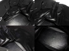 Load image into Gallery viewer, 極美品 HERMES エルメス ハンドバッグ オータクロア50 アルデンヌ バーキン ゴールド金具 ブラック ○X刻印 中古 4b008784