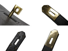 Load image into Gallery viewer, 極美品 HERMES エルメス ハンドバッグ オータクロア50 アルデンヌ バーキン ゴールド金具 ブラック ○X刻印 中古 4b008784