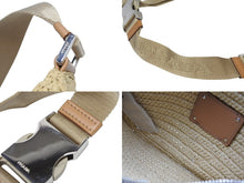 Load image into Gallery viewer, 極美品 PRADA プラダ 24SS クロシェ ベルトバッグ 定価264,000 ラフィア ベージュ ブラウン シルバー金具 中古 4b008795