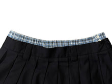 Load image into Gallery viewer, 新品未使用 MIUMIU ミュウミュウ プリーツ バタヴィア ミニスカート MG2388 サイズ36 ネイビー チェック柄 レイヤード 中古 4b008821