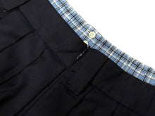 Load image into Gallery viewer, 新品未使用 MIUMIU ミュウミュウ プリーツ バタヴィア ミニスカート MG2388 サイズ36 ネイビー チェック柄 レイヤード 中古 4b008821