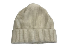 画像をギャラリービューアに読み込む, 極美品 CHANEL シャネル カシミヤ ニットキャップ ビーニー ニット帽 アイボリー ブラック ビーズ 中古 4b008823