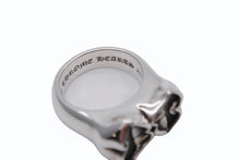 Load image into Gallery viewer, 極美品 CHROME HEARTS クロムハーツ DOUBLE CHOMPER TOOTH ダブル チョンパー リング 重量約20.6g サイズ17号 中古 4b008824