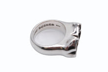 Load image into Gallery viewer, 極美品 CHROME HEARTS クロムハーツ DOUBLE CHOMPER TOOTH ダブル チョンパー リング 重量約20.6g サイズ17号 中古 4b008824