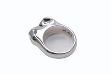 Load image into Gallery viewer, 極美品 CHROME HEARTS クロムハーツ DOUBLE CHOMPER TOOTH ダブル チョンパー リング 重量約20.6g サイズ17号 中古 4b008824