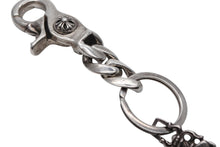 Load image into Gallery viewer, CHROME HEARTS クロムハーツ ショートクラシックリンク キーリング キーホルダー 2LINK 重量約53.7g シルバー925 美品 中古 4b008840
